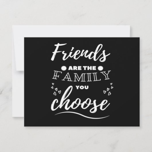 Friends are the Family you choose Classic (Vorderseite)