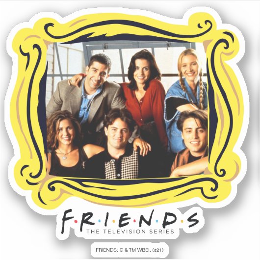 FRIENDS™ | Besetzte Sitze in Monicas Wohnung Aufkleber (Vorderseite)