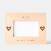 Friends BESTE FREUNDIN Monogram Custom Wood Frames Geätzte Rahmen (Vorderseite)