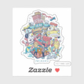 FRIENDS™ | Cartoon Collage Aufkleber (Blatt)