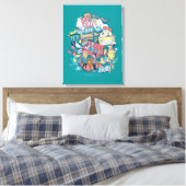 FRIENDS™ | Cartoon Collage Leinwanddruck (Insitu (Schlafzimmer))
