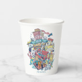FRIENDS™ | Cartoon Collage Pappbecher (Rückseite)