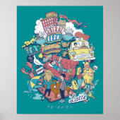 FRIENDS™ | Cartoon Collage Poster (Vorne)