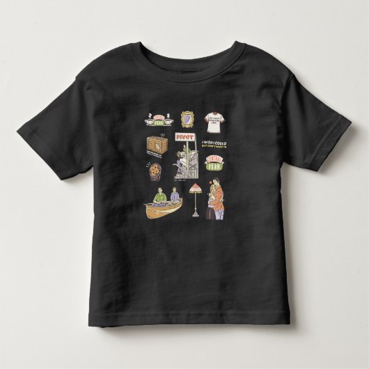 FRIENDS™ | Cartoon Icons 2 Kleinkind T-shirt (Vorderseite)