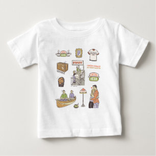 FRIENDS™   Cartoon Icons Baby T-shirt