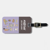 FRIENDS™ | Cartoon Icons Gepäckanhänger (Vorderseite horizontal)