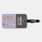 FRIENDS™ | Cartoon Icons Gepäckanhänger (Rückseite horizontal)