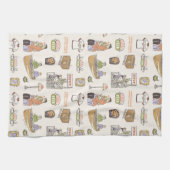 FRIENDS™ | Cartoon Icons Geschirrtuch (Horizontal)