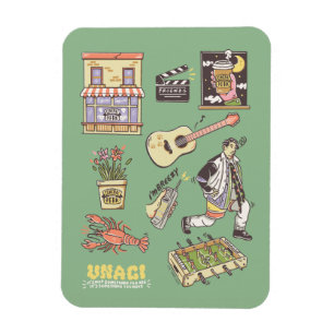FRIENDS™   Cartoon Icons Grafik Magnet