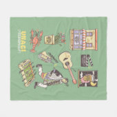 FRIENDS™ | Cartoon Icons Grafische Darstellung Fleecedecke (Vorderseite (Horizontal))