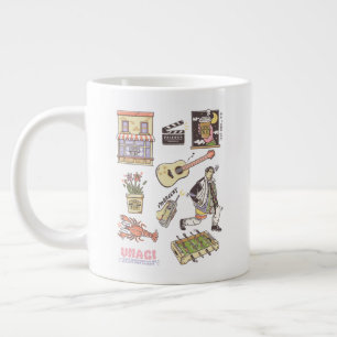 FRIENDS™   Cartoon Icons Grafische Darstellung Jumbo-Tasse