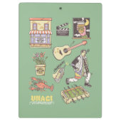 FRIENDS™ | Cartoon Icons Grafische Darstellung Klemmbrett (Rückseite)