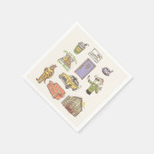 FRIENDS™ | Cartoon Icons Grafische Darstellung Serviette (Ecke)