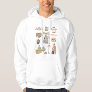 FRIENDS™   Cartoon Icons Hoodie