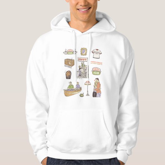 FRIENDS™ | Cartoon Icons Hoodie (Vorderseite)