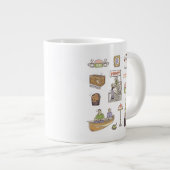 FRIENDS™ | Cartoon Icons Jumbo-Tasse (Vorderseite Rechts)