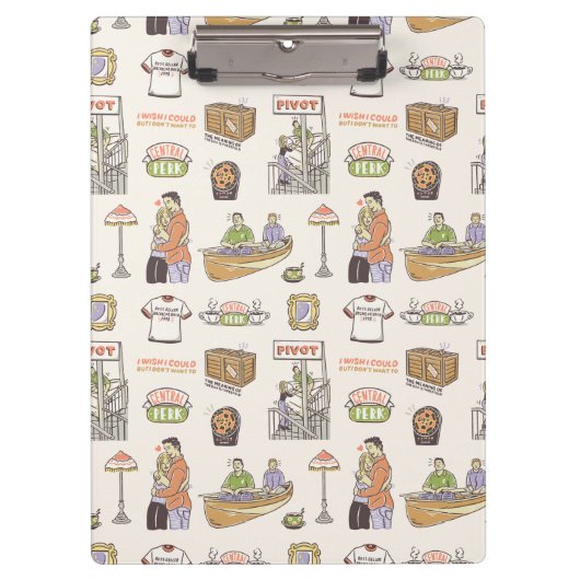 FRIENDS™ | Cartoon Icons Klemmbrett (Vorderseite)