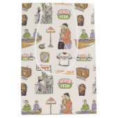 FRIENDS™ | Cartoon Icons Mittlere Geschenktüte (Vorderseite)
