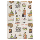 FRIENDS™ | Cartoon Icons Mittlere Geschenktüte (Rückseite)