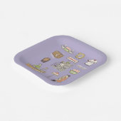 FRIENDS™ | Cartoon Icons Pappteller (Gewinkelt)