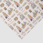 FRIENDS™ | Cartoon Icons Seidenpapier (Ausschnitt)