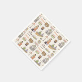 FRIENDS™ | Cartoon Icons Serviette (Ecke)