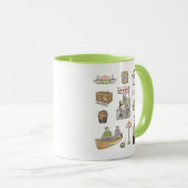 FRIENDS™ | Cartoon Icons Tasse (VorderseiteRechts)
