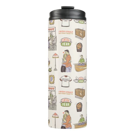 FRIENDS™ | Cartoon Icons Thermosbecher (Vorderseite)