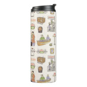 FRIENDS™ | Cartoon Icons Thermosbecher (Nach links gedreht)