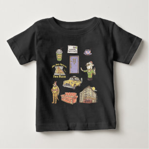FRIENDS™ Cartoon-Symbole Grafik 2 Baby T-shirt