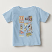 FRIENDS™ | Cartoon-Symbole Grafik 4 Baby T-shirt (Vorderseite)