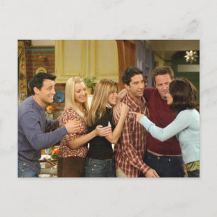 FRIENDS™   Cast Thanksgiving-Gruppenumarmung Einladungspostkarte