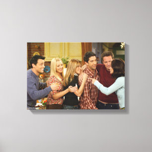 FRIENDS™ Cast Thanksgiving-Gruppenumarmung Leinwanddruck