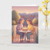 Friends Celebrate Another Year Karte (Gelbe Blume)