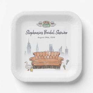 FRIENDS™ Central Perk Aquarell-Junggesellinnenab Pappteller