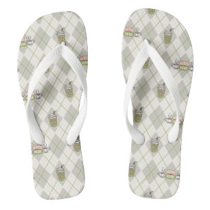 FRIENDS™ Central Perk Argyle-Muster Badesandalen