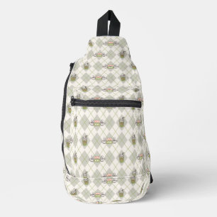 FRIENDS™    Central Perk Argyle-Muster Crossbody Bag