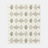 FRIENDS™ | Central Perk Argyle-Muster Fleecedecke (Vorderseite)