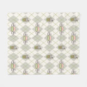 FRIENDS™ | Central Perk Argyle-Muster Fleecedecke (Vorderseite (Horizontal))