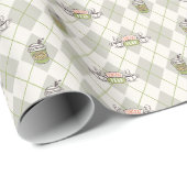 FRIENDS™ | Central Perk Argyle-Muster Geschenkpapier (Rolleneckpunkt)