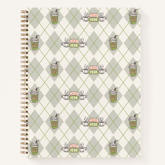 FRIENDS™ | Central Perk Argyle-Muster Notizblock (Vorderseite)