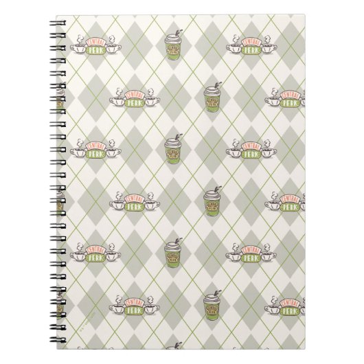 FRIENDS™ | Central Perk Argyle-Muster Notizblock (Vorderseite)