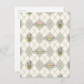 FRIENDS™  | Central Perk Argyle Pattern Postkarte (Vorne/Hinten)