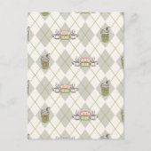 FRIENDS™ | Central Perk Argyle Pattern Postkarte (Vorderseite)