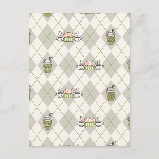 FRIENDS™  | Central Perk Argyle Pattern Postkarte (Vorderseite)