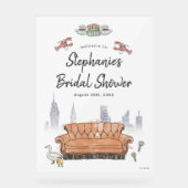 FRIENDS™ | Central Perk Brautparty Welcome Acrylschild (Vorderseite)