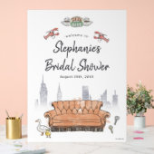 FRIENDS™ | Central Perk Brautparty Welcome Acrylschild (Hochzeit)