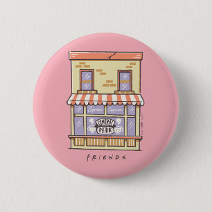 FRIENDS™ Central Perk Cartoon-Café Button