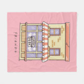 FRIENDS™ | Central Perk Cartoon Coffee Shop Fleecedecke (Vorderseite (Horizontal))