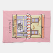 FRIENDS™ | Central Perk Cartoon Coffee Shop Geschirrtuch (Horizontal)